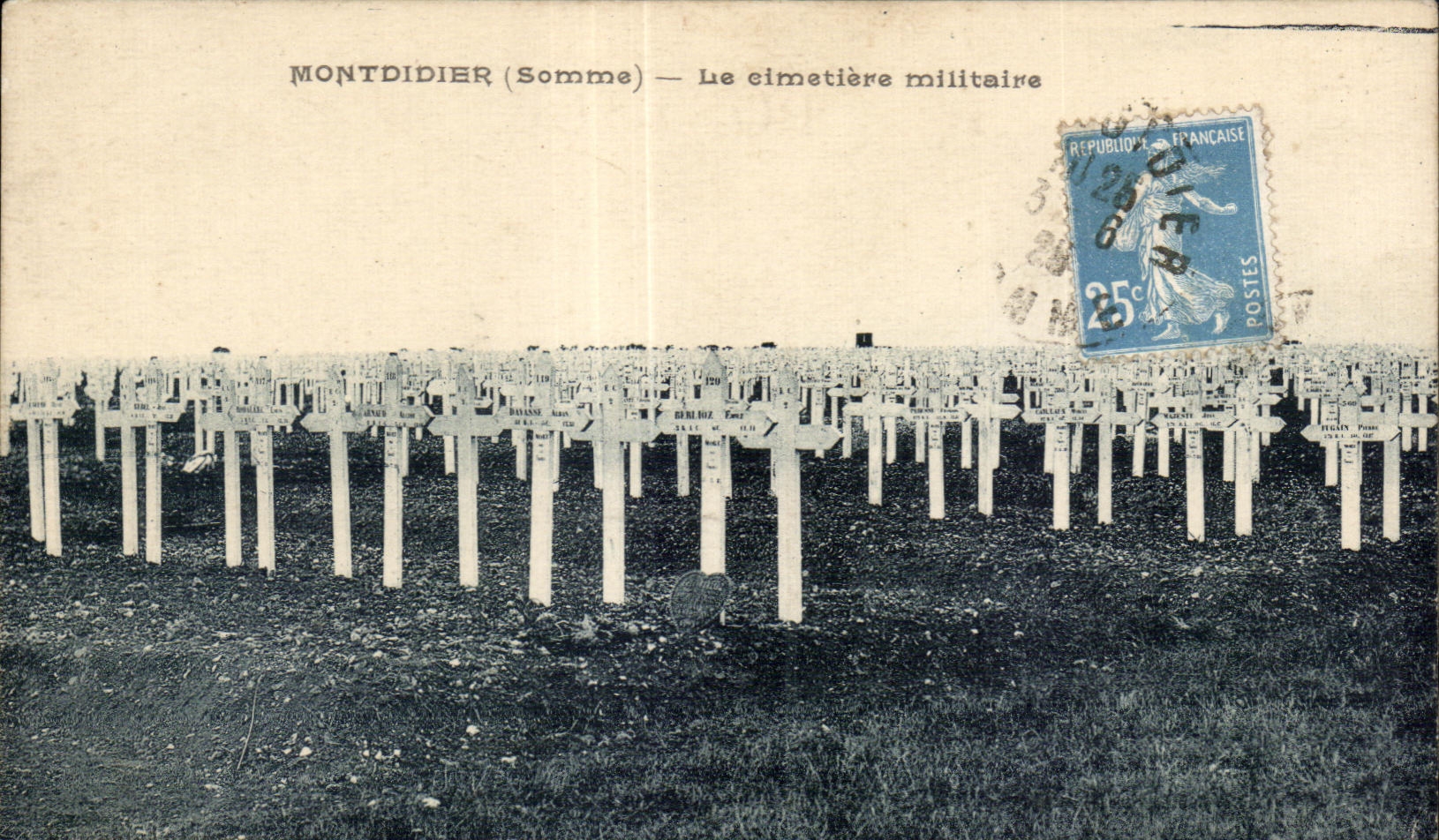 CPA Mentdidier Summons the military cemetery