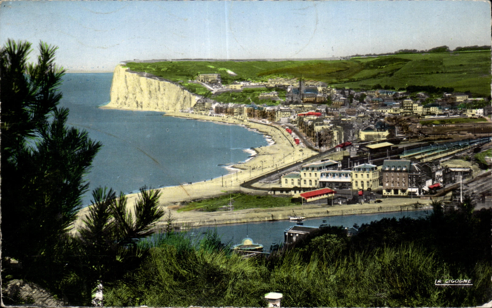 CPA Mers Les Bains Somme Vue generale prise du Treport