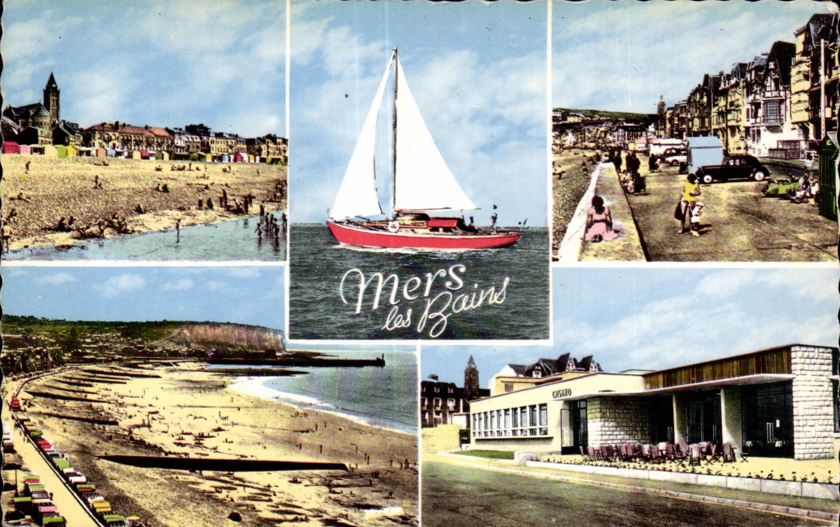 CPA Mers Les Bains Somme Vue generale prise du Treport