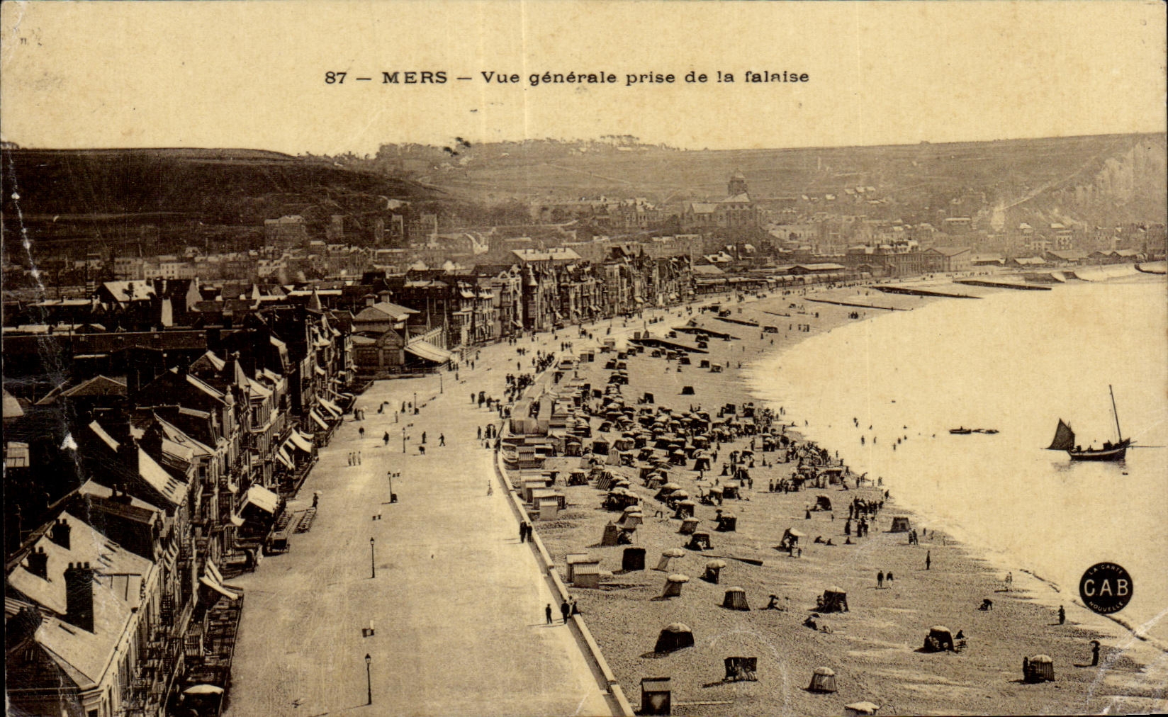 CPA Mers Vue generale prise de la falaise