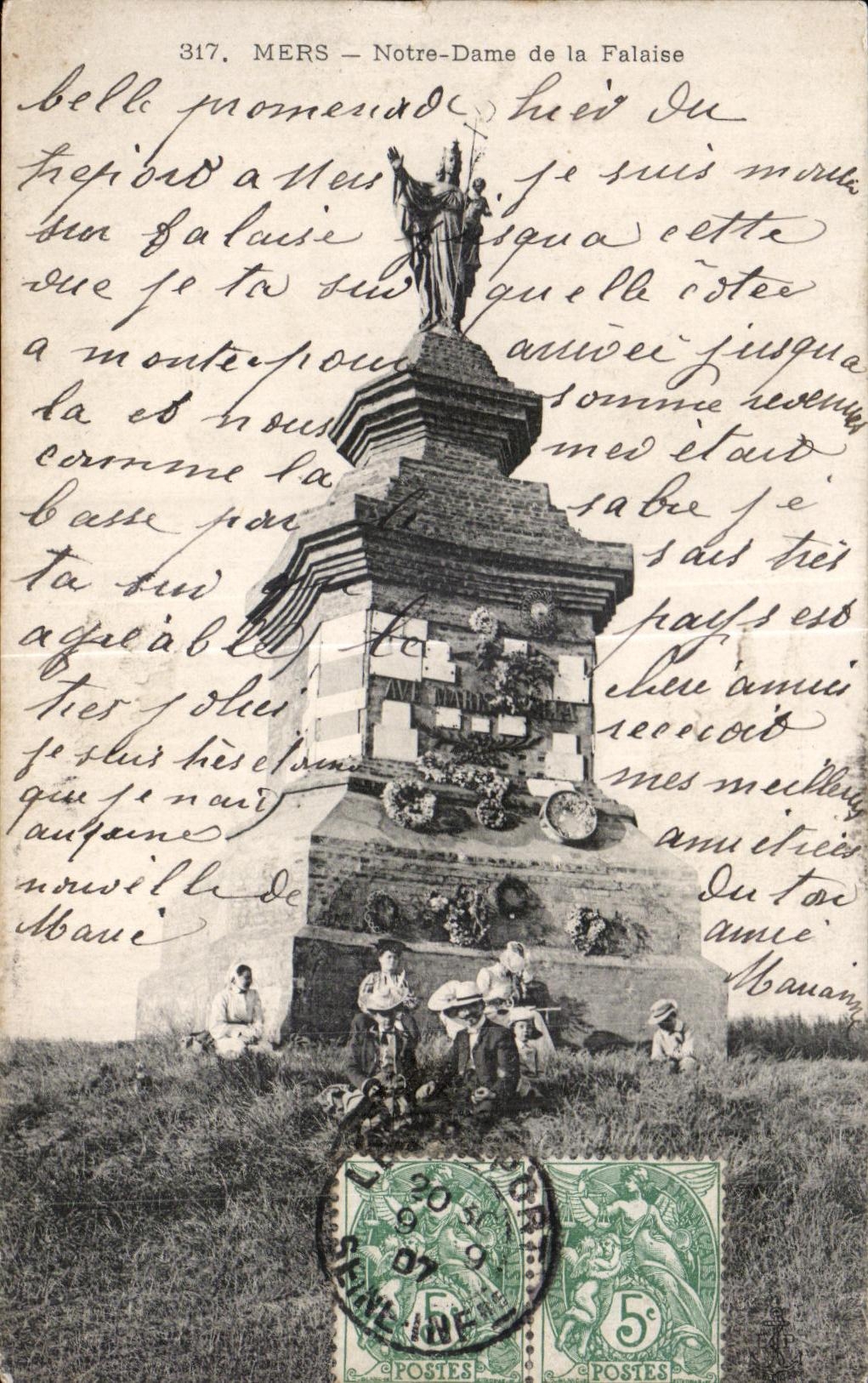 CPA Mers Notre Dame de la Falaise