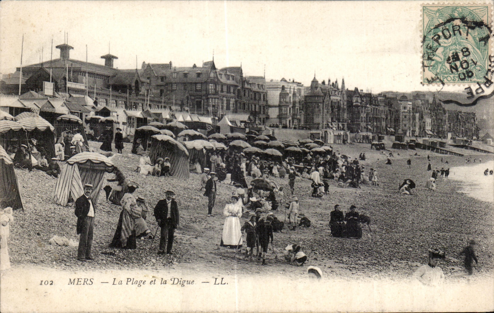 CPA Mers La Plage et la Digue