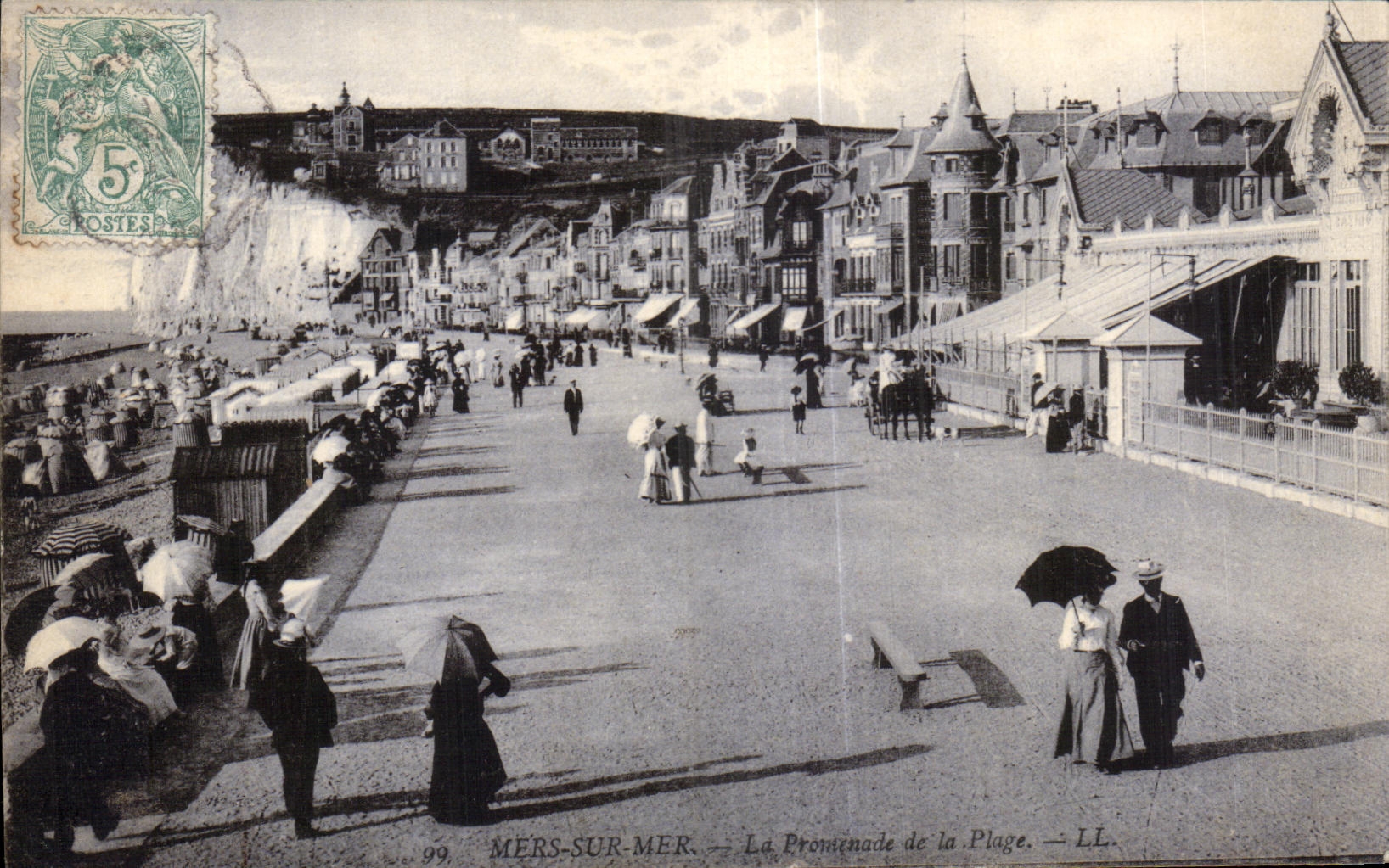 CPA Mers sur Mers La Promenade de la Plage