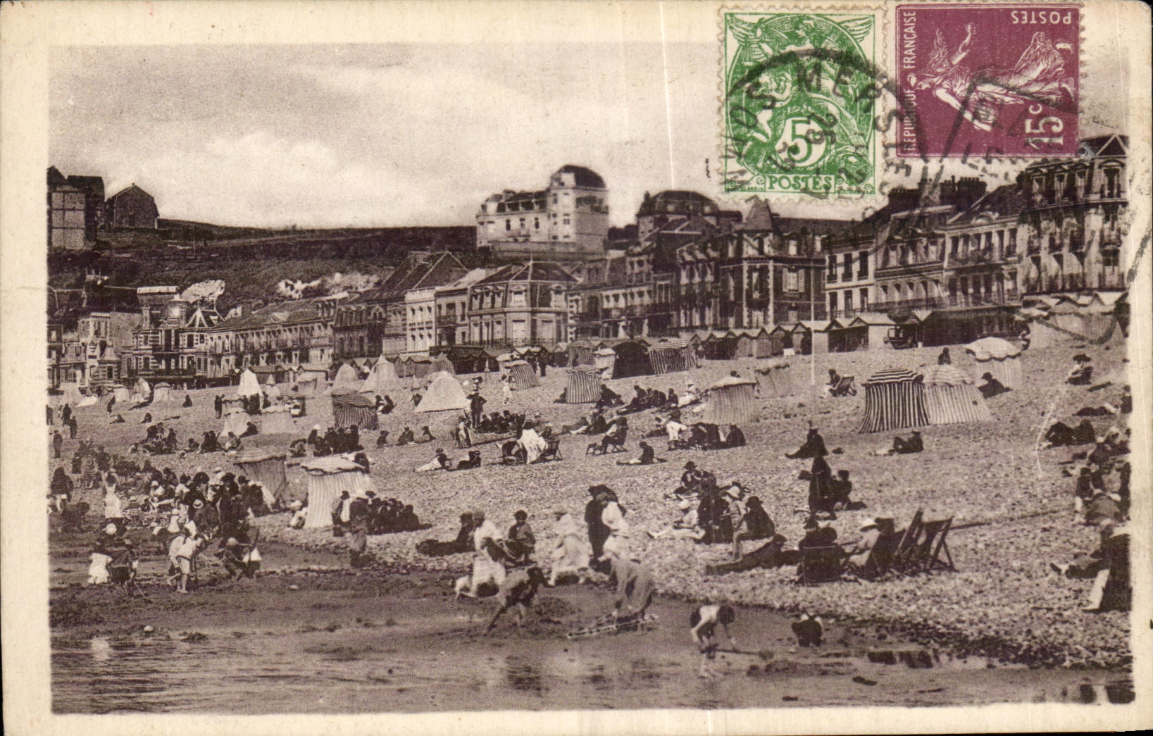 CPA Mers les Bains la Plage et les Villas