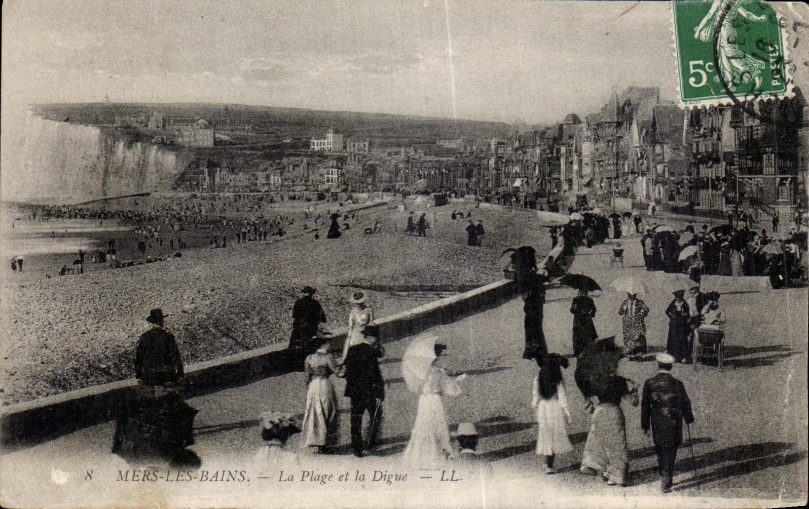 CPA Mers les Bains la Plage et la Digue