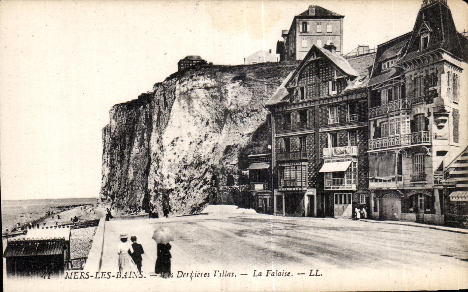 CPA Mers les Bains les Dernieres Villas La Falaise