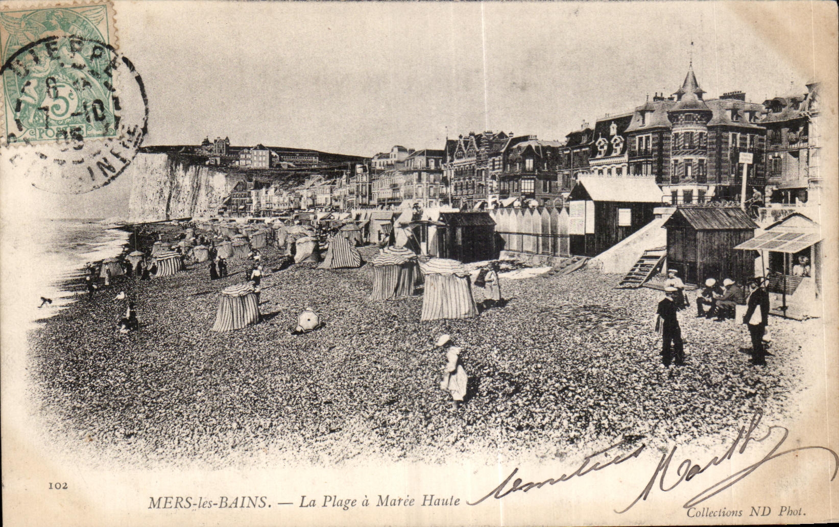 CPA Mers les Bains le Plage a Maree Haute