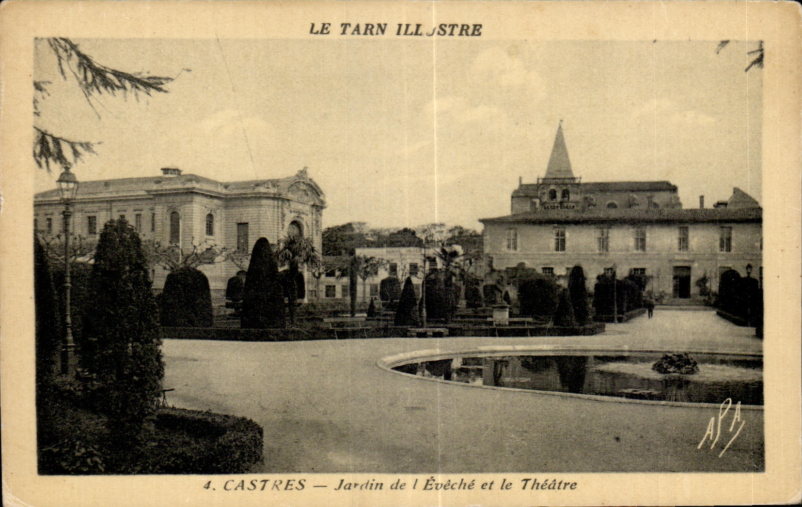 CPA Castres Garden of Eveche and the Theater