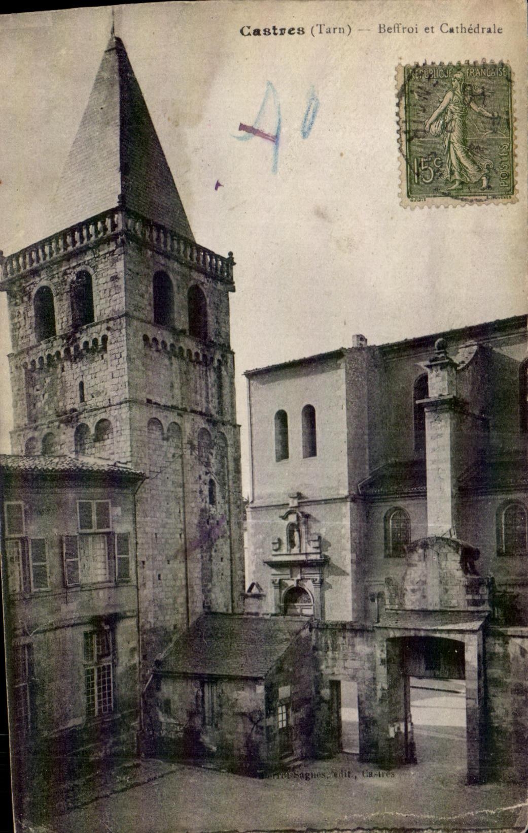 CPA Castres Tarn Belfry and Cathedral