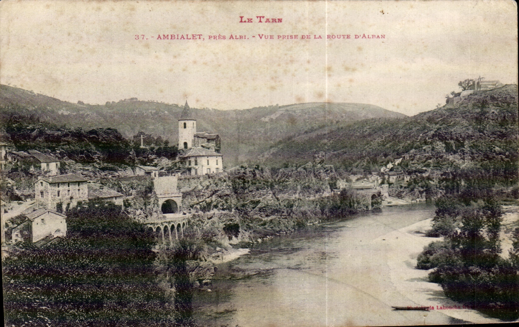 CPA Ambialet Pres Albi Vue Prise de la Route d Albas