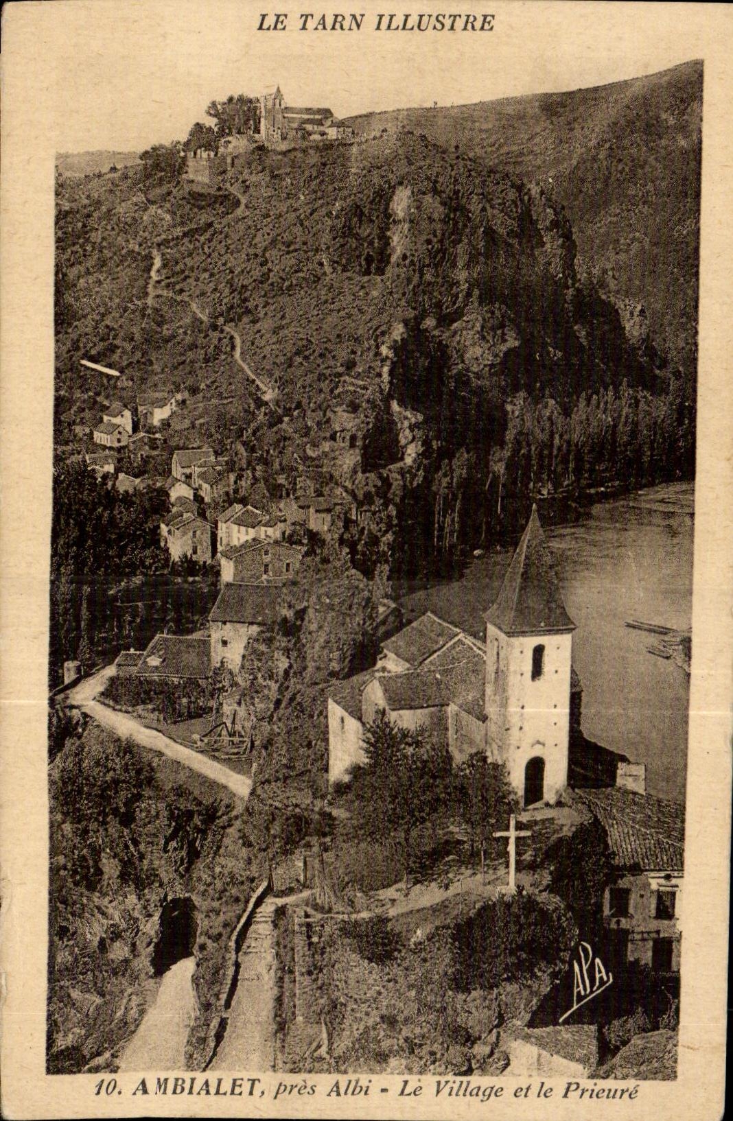 CPA Ambialet Pres Albi le Village et le Prieure