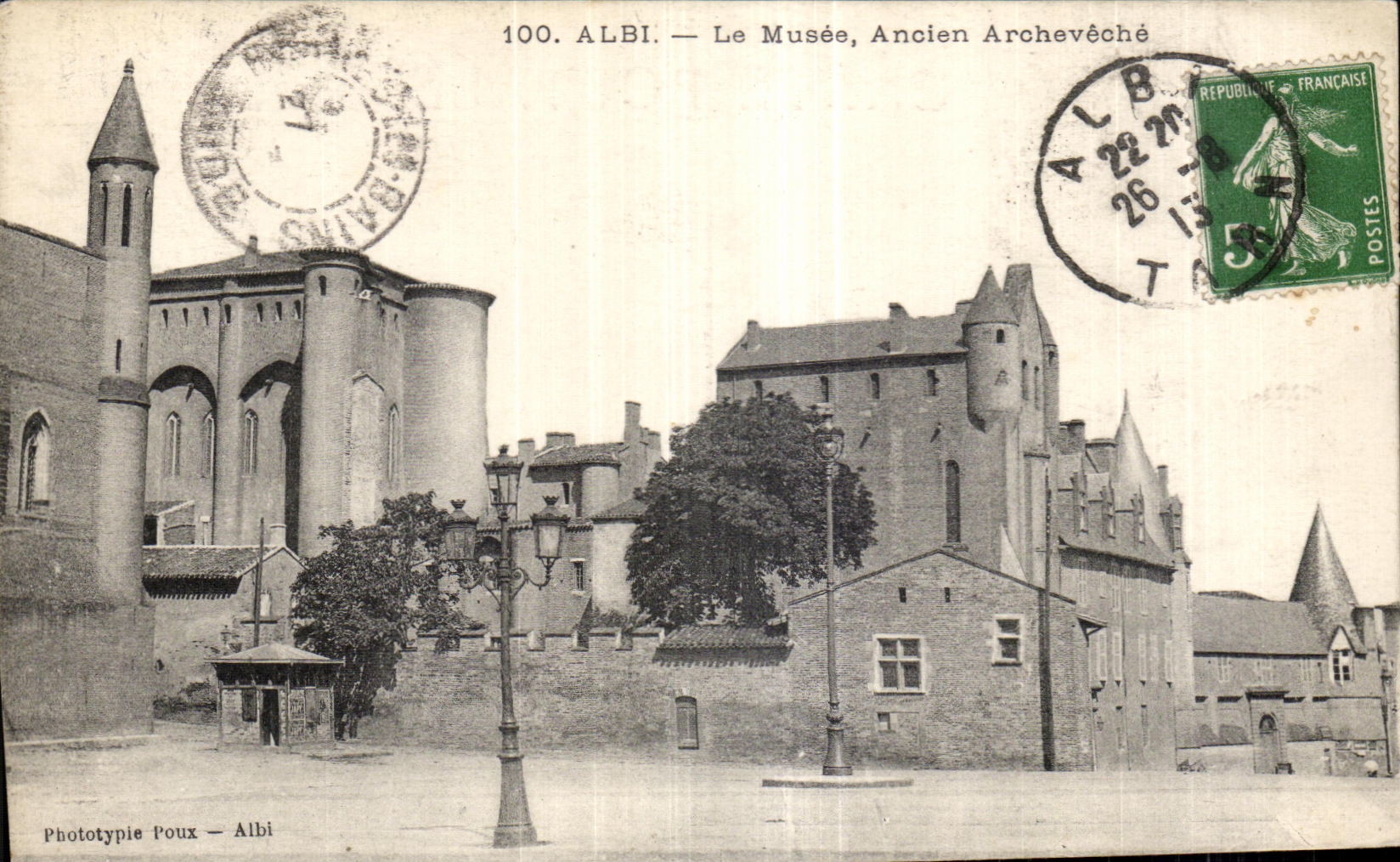 CPA Albi el palacio arzobispo del museo del viejo