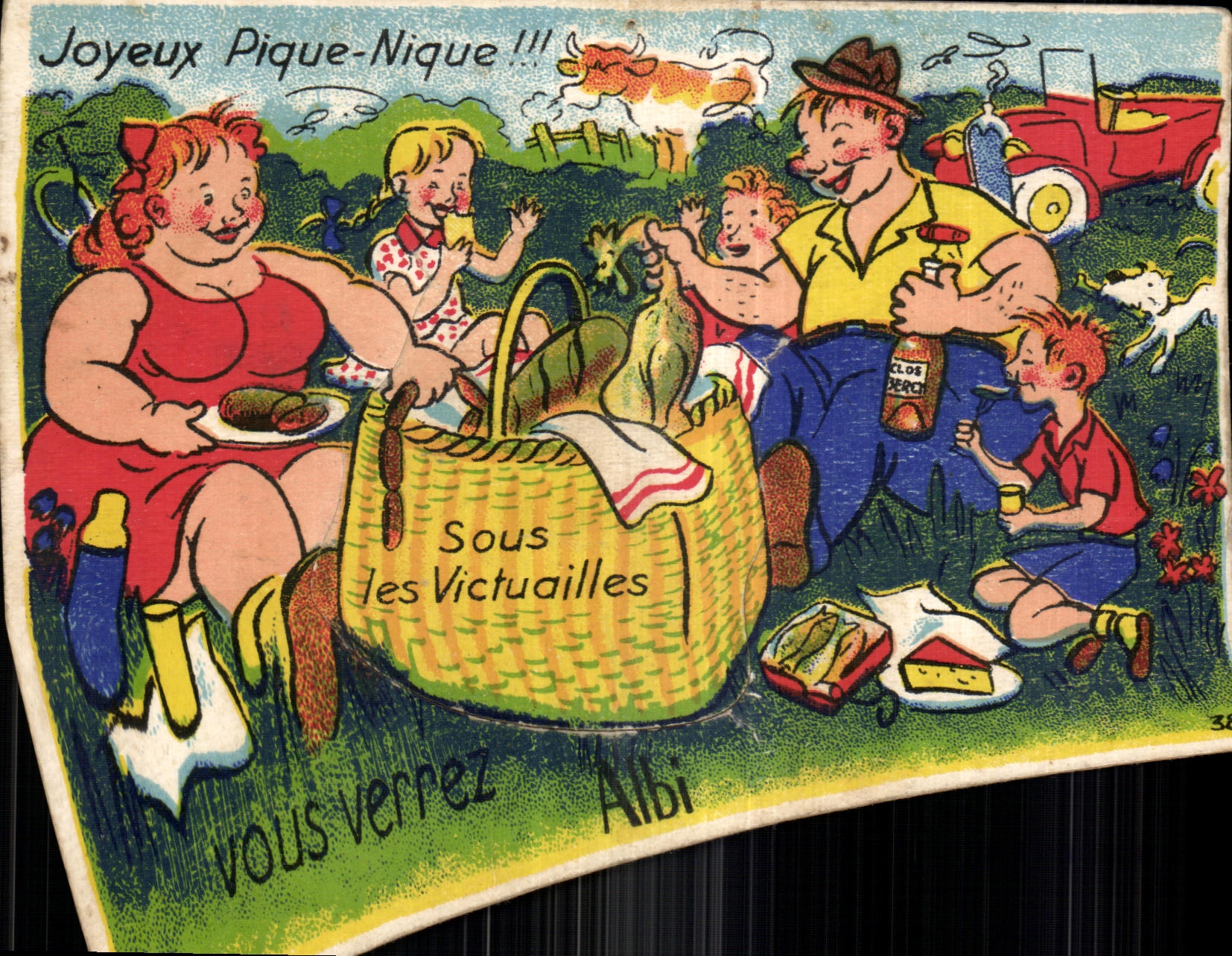 SISTEMA de la CARTA debajo del alimento de Albi