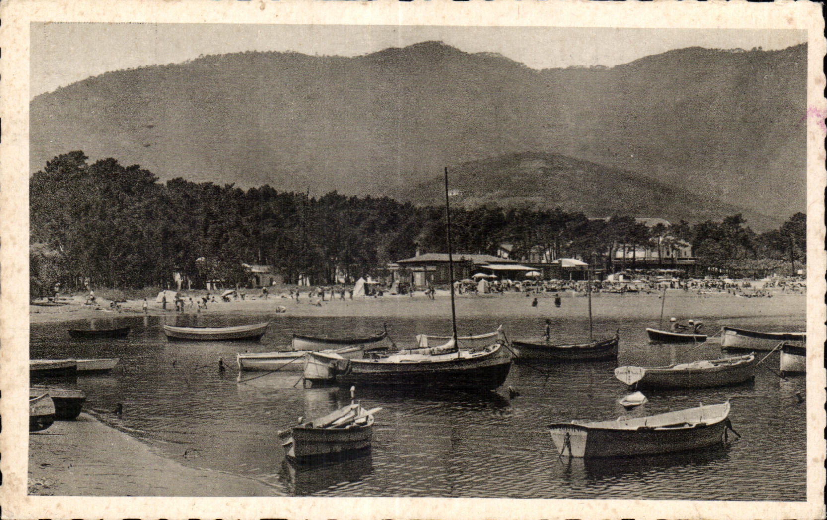 CPSM Cavalaire on Sea the port and the beach