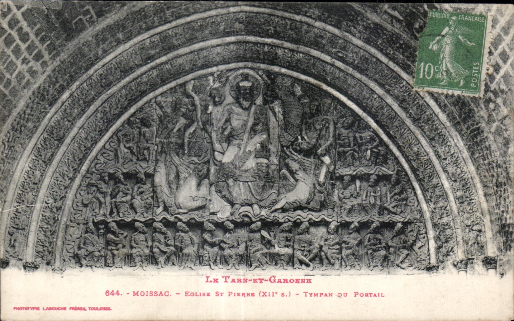 CPA Tarn and the Garonne Moissac Church St Pierre Tympanum of the gate
