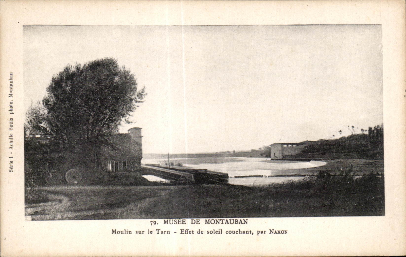 CPA Museum of Montauban Mill on the Tarn Effect setting Sun by Naxon