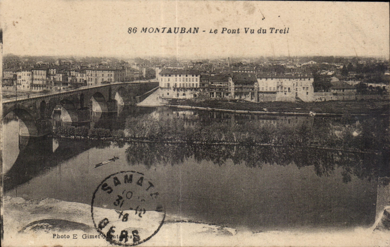 CPA Montauban the Bridge Seen of Treil