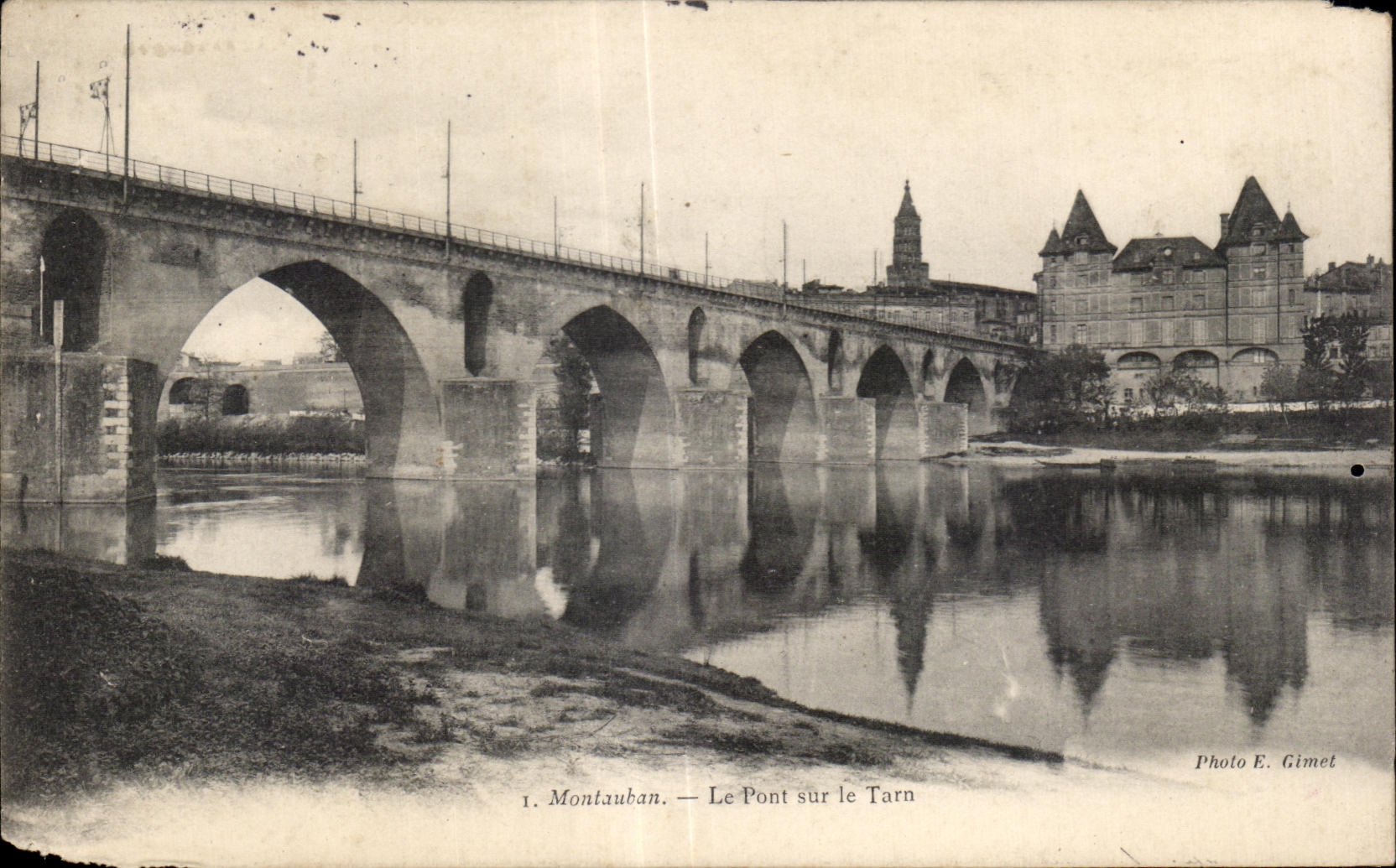 CPA Montauban the Bridge on the Tarn