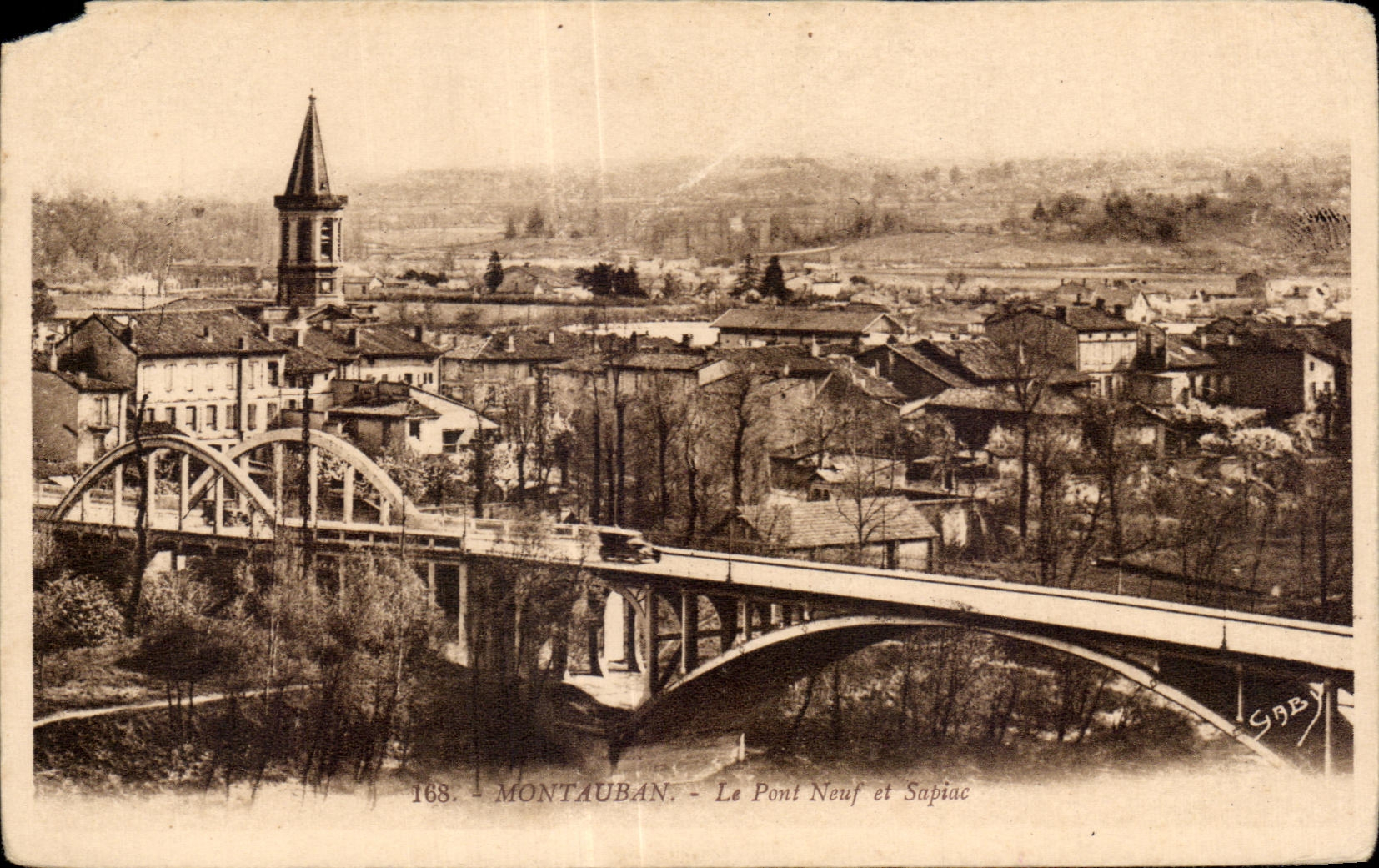 CPA Montauban el nuevos puente y Supiac