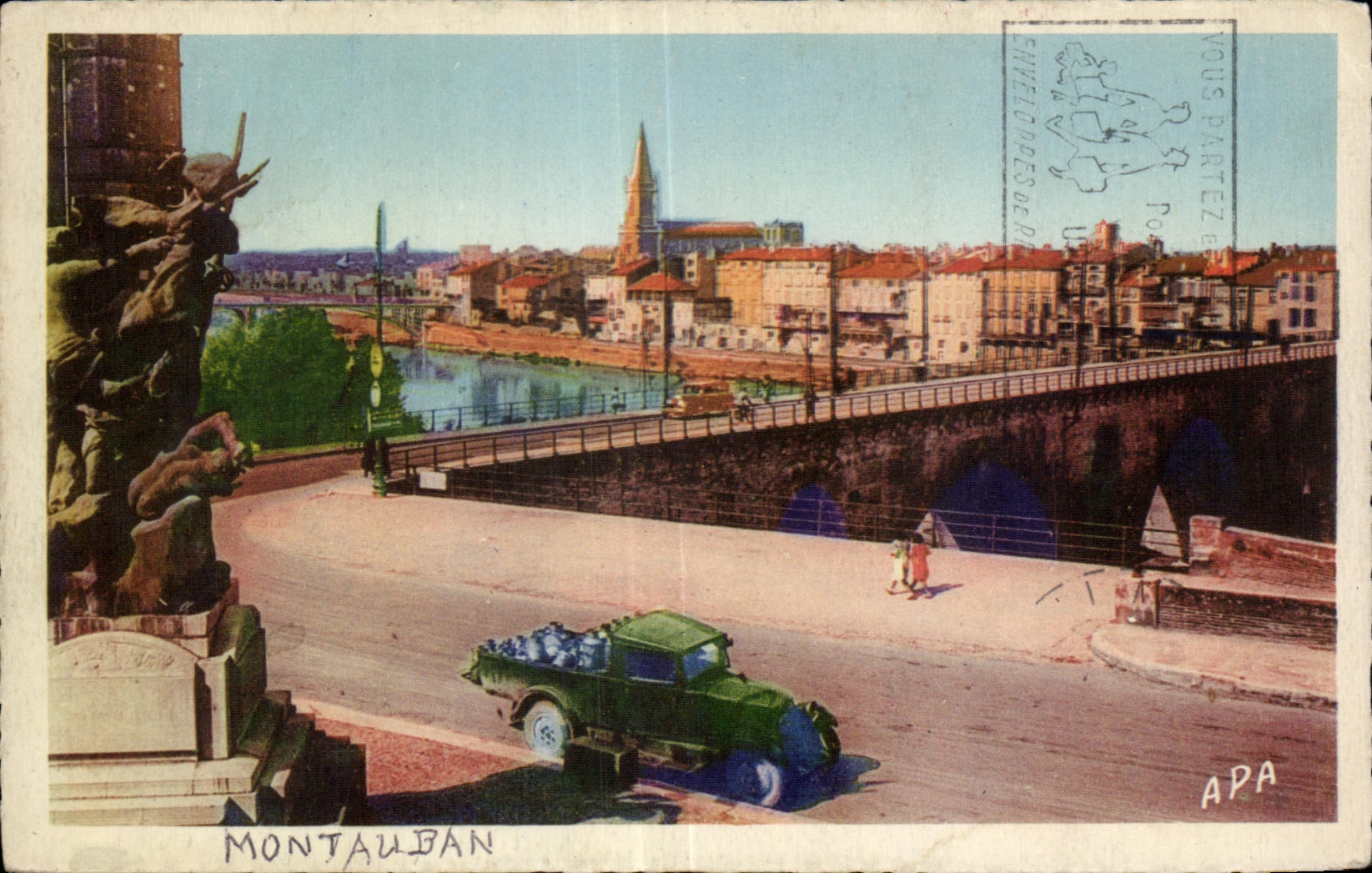 CPA Montauban View on Automobile Villebourbon