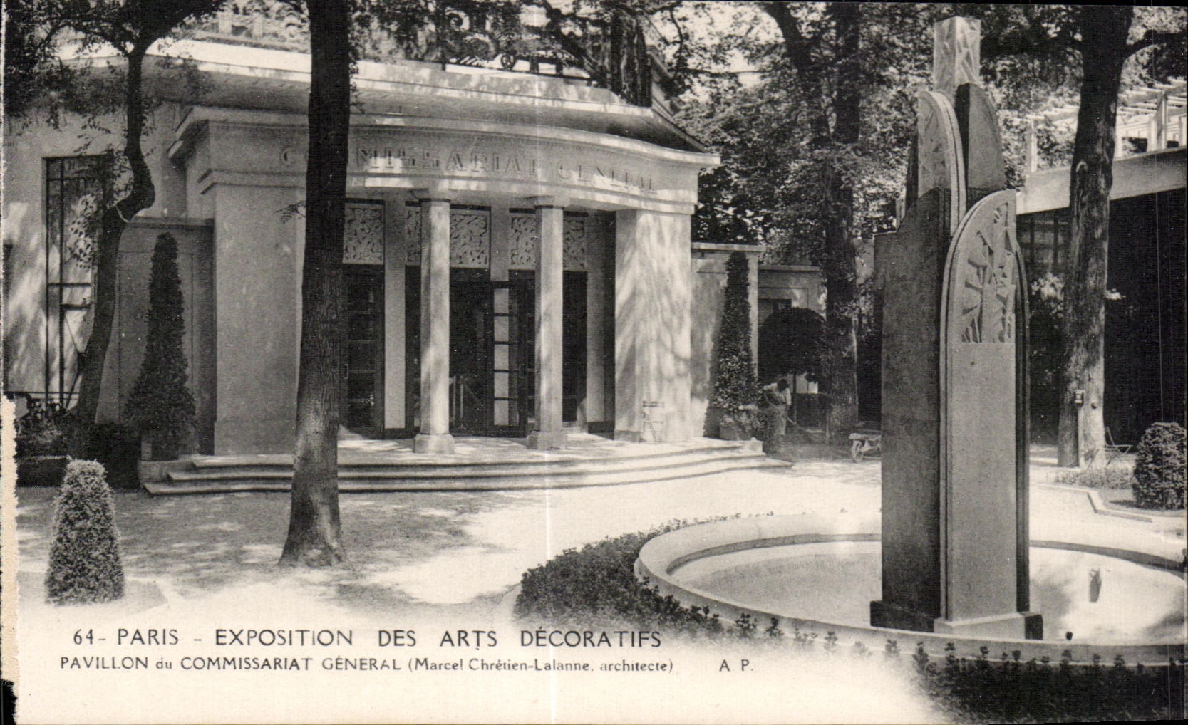 CPA Paris Exposition des Arts Decoratifs Pavillon du Commissariat Generale