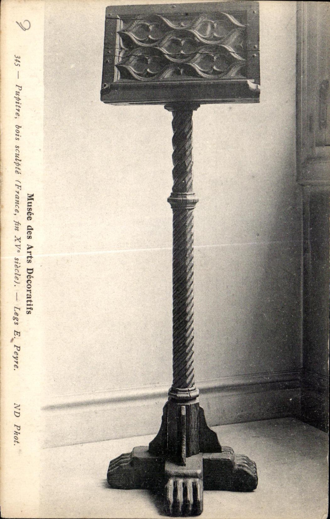 CPA Musee of Decorative Arts Desk wood carves