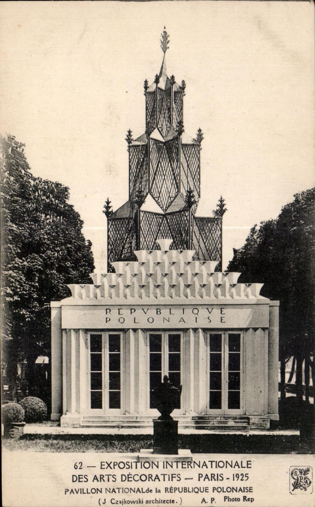 CPA Exposition Internationale Des Arts Decoratifs Paris 1925 Pavillon National de la Republique Polonaise Poland Polska