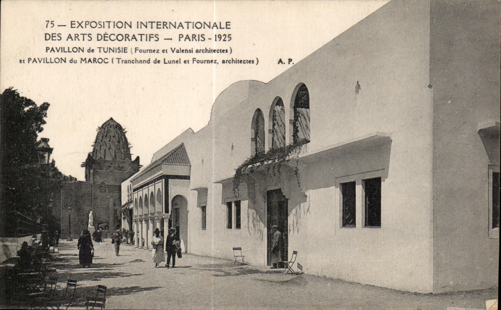 CPA Exposition Internationale Des Arts Decoratifs Paris 1925 Pavillon de Tunisie et du maroc 