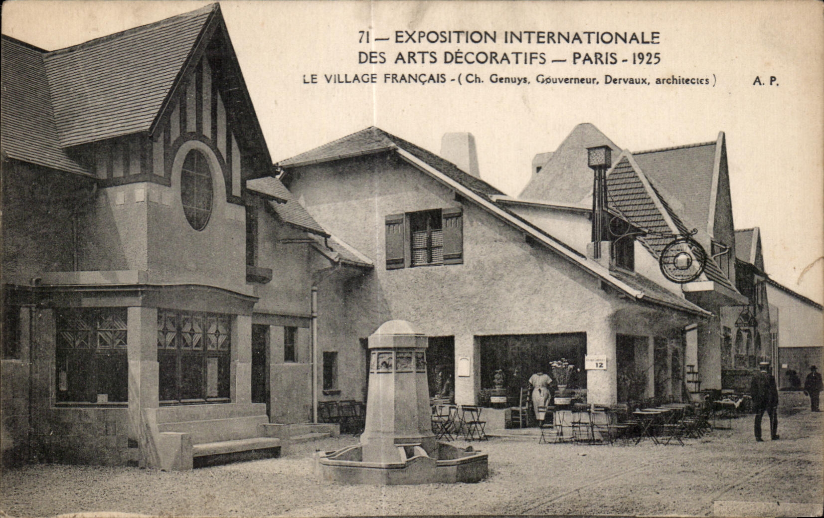 CPA Exposition Internationale Des Arts Decoratifs Paris 1925 Le Village Francais