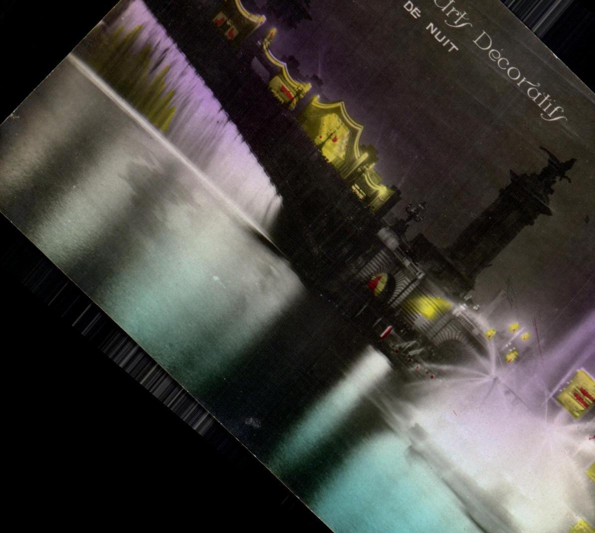 CPA Musee des Arts Decoratifs Vue de nuit Fontaine Vedovelli 