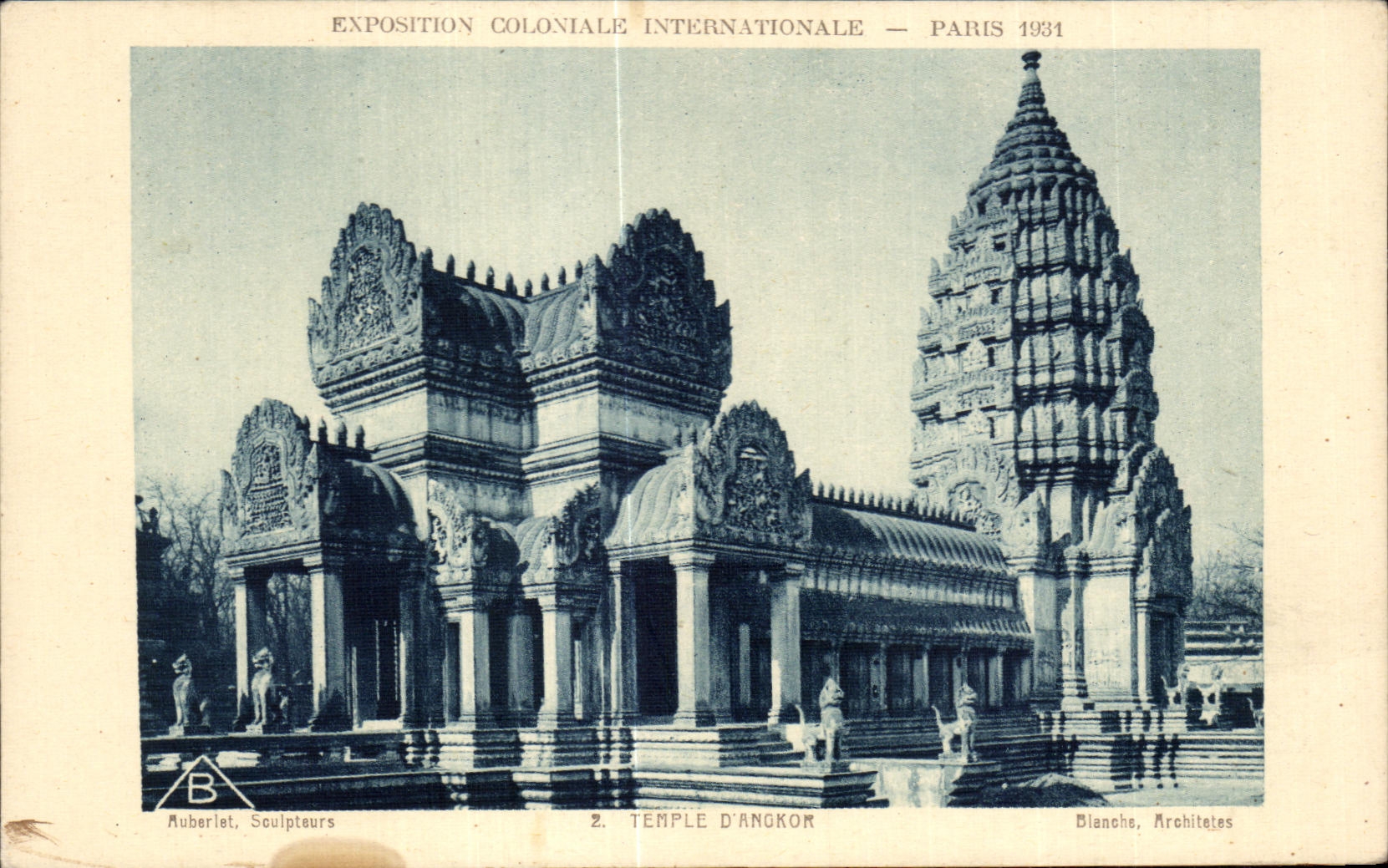 CPA Coloniale Internationale Paris 1931 temple d angkor