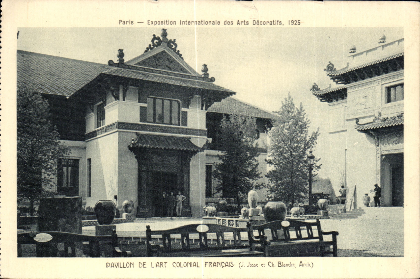 CPA Exposition Internationale des Arts Decoratifs Paris 1925 Pavillon de l Arts Colonial Francais