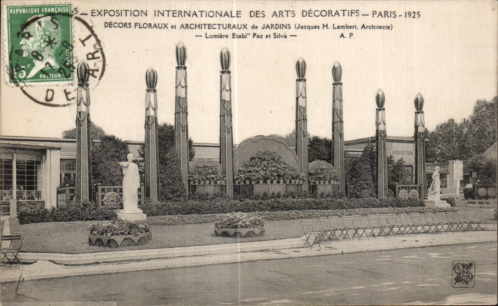 CPA Exposition Internationale des Arts Decoratifs Paris 1925 Decors Floraux