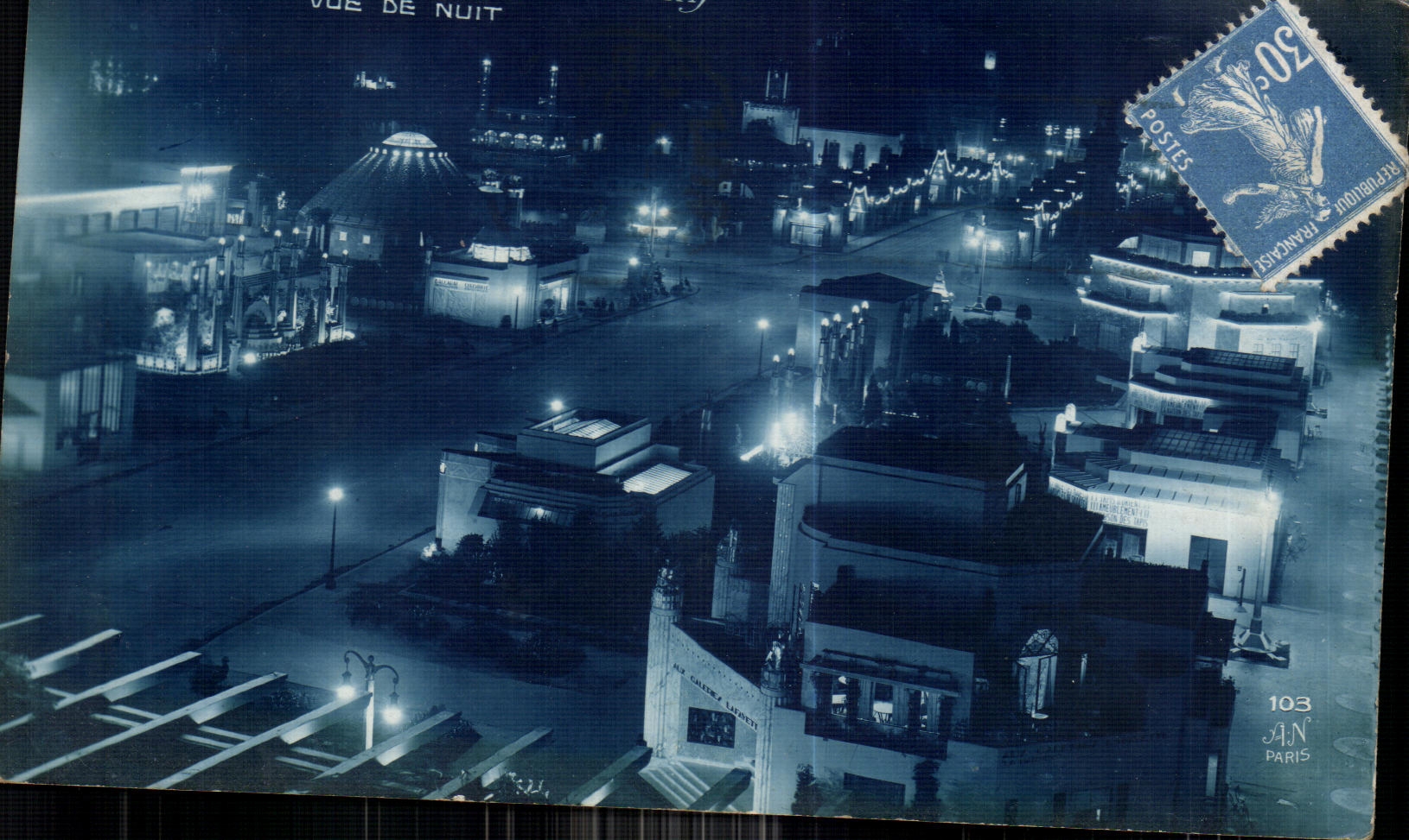 CPA Musee des Arts Decoratifs Vue De Nuit Le Pont Des