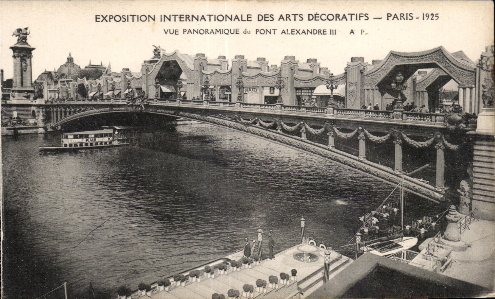 CPA Exposition Internationale des arts Decoratifs Paris 1925 Vue Panoramique du pont Alexandre