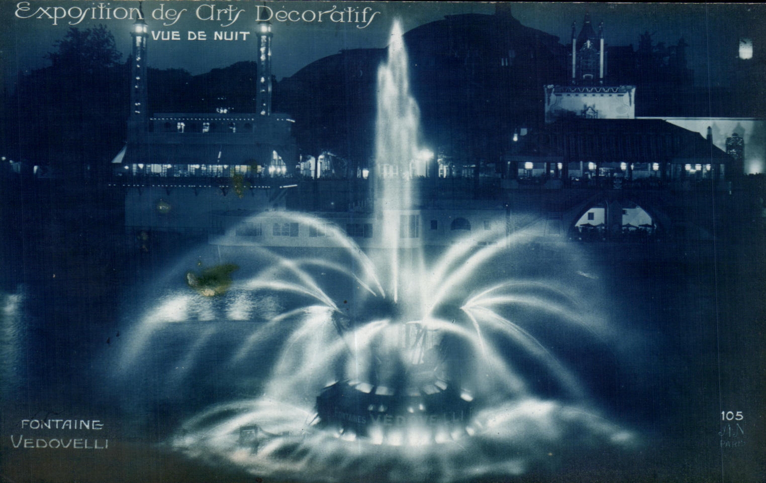 CPA Exposition des arts Decoratifs Paris 1925 Vue de NUIT