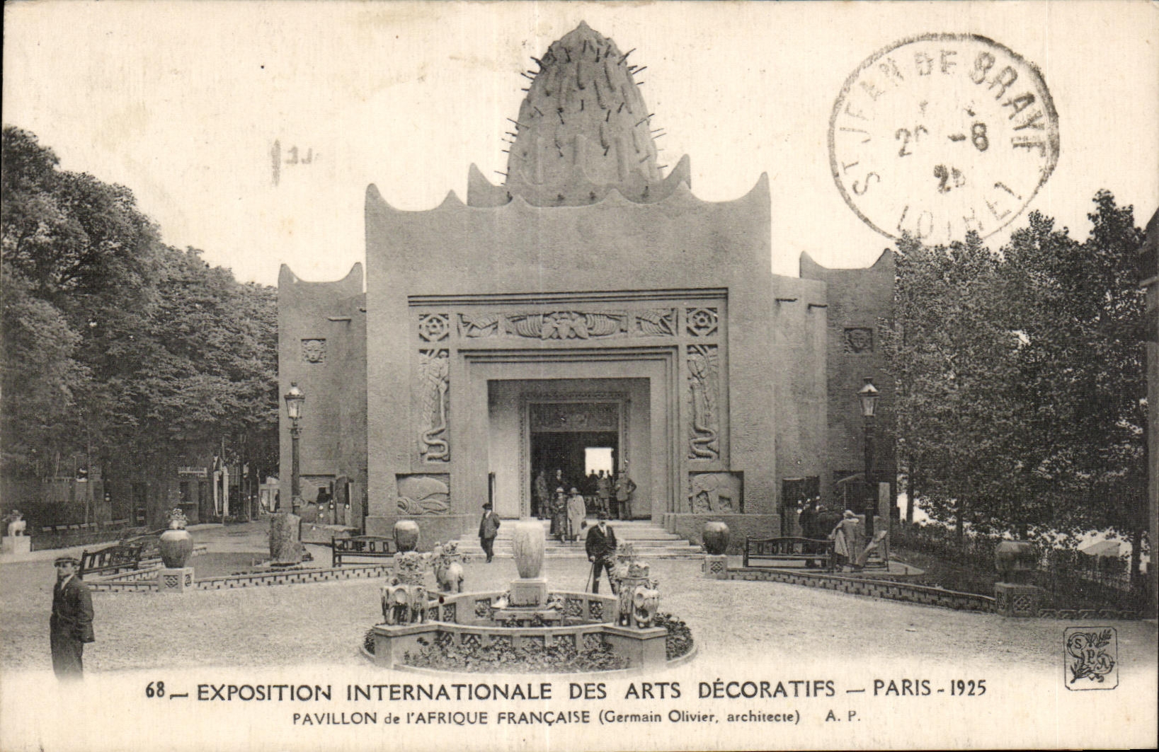 CPA Exposition Internationale des arts Decoratifs Paris 1925 Pavillon de l Afrique Francaise