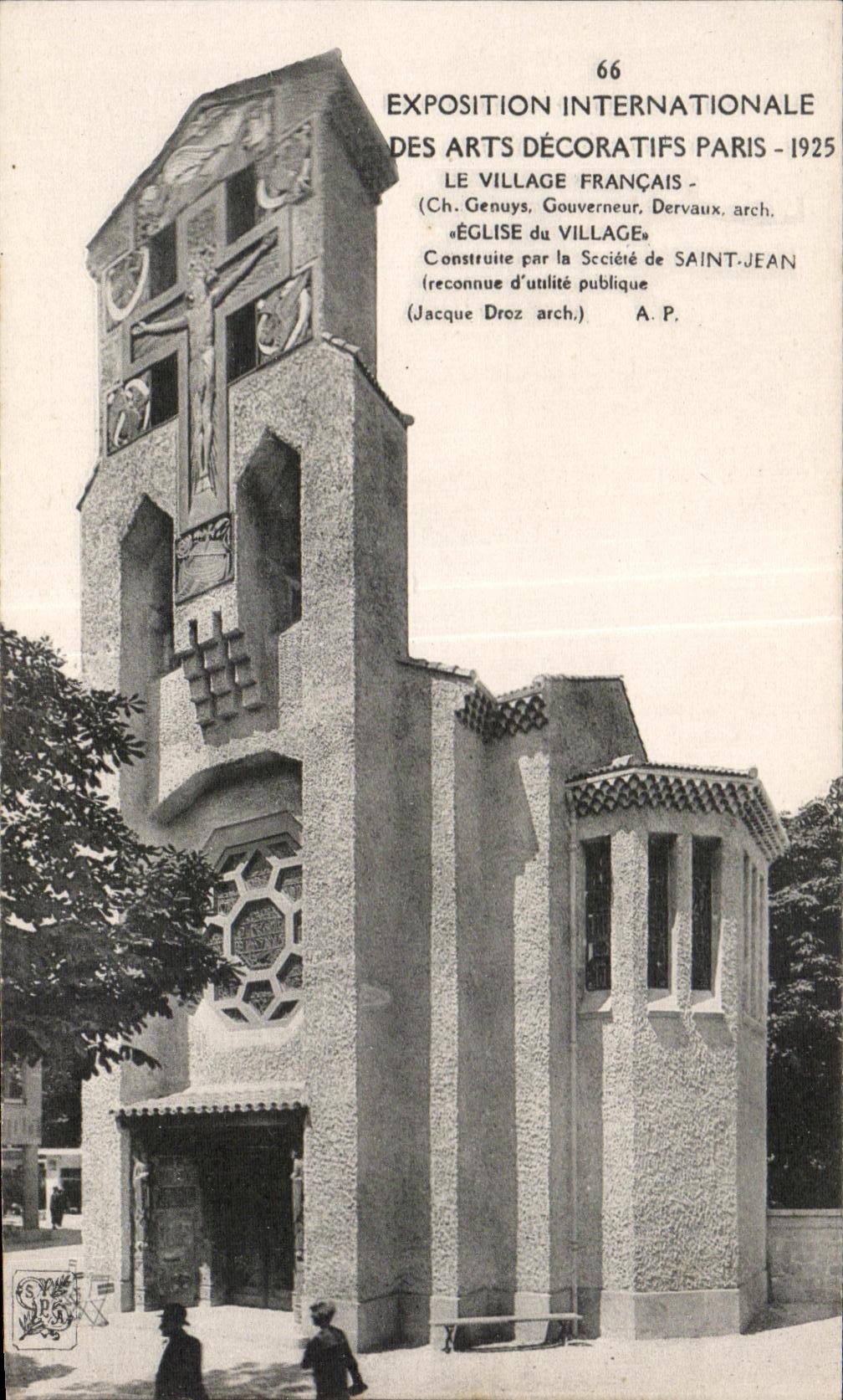 CPA Exposition Internationale des arts Decoratifs Paris 1925 le Village Francais