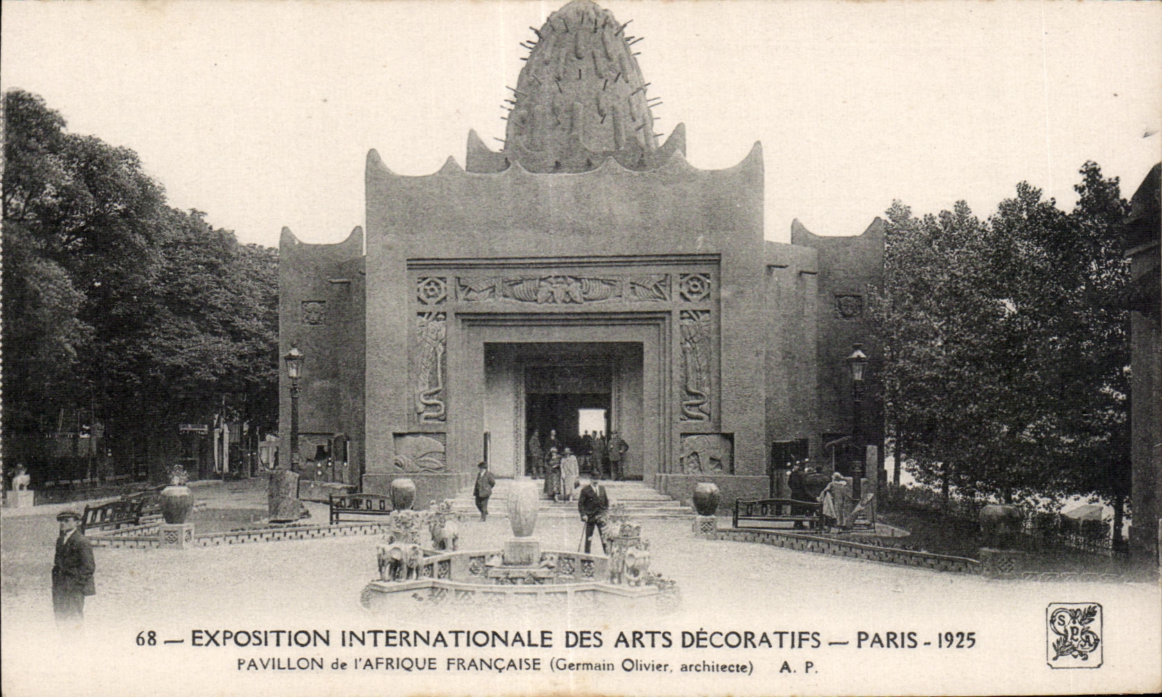 CPA Exposition Internationale des arts Decoratifs Paris 1925 Pavillon de l Afrique Francaise