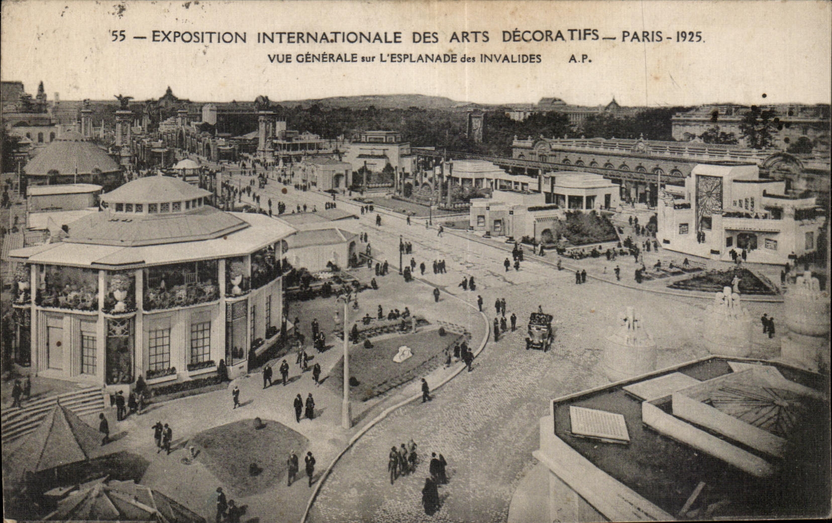 CPA Exposition Internationale des arts Decoratifs Paris 1925 Vue Generale sur l Esplanade des Invalides