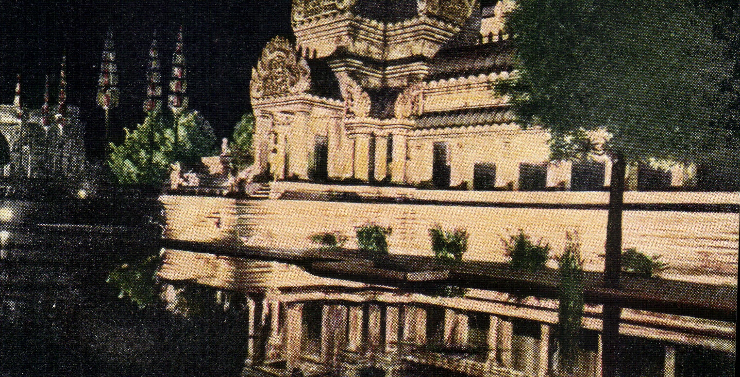 CPA Angkor VAT vue de NUIT