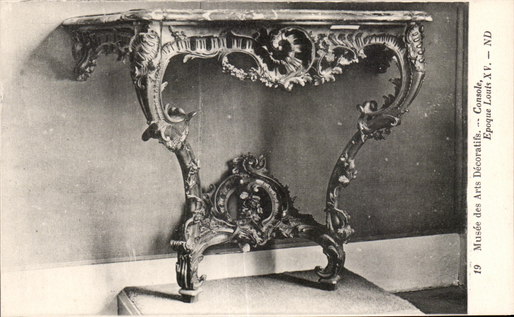 CPA Musee des arts Decoratifs Console Louis XV