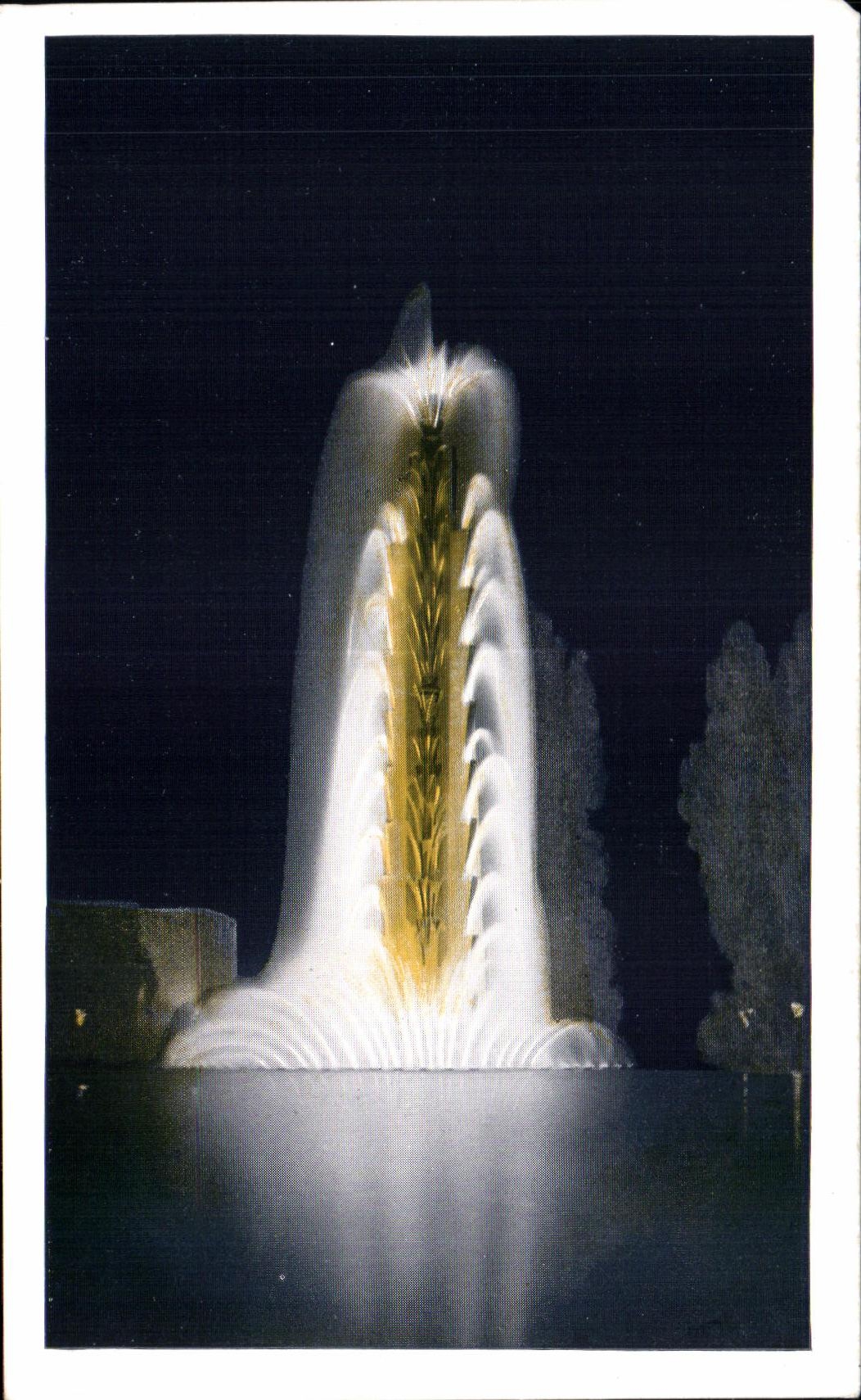 CPSM Le grand signal Fontaine lumin