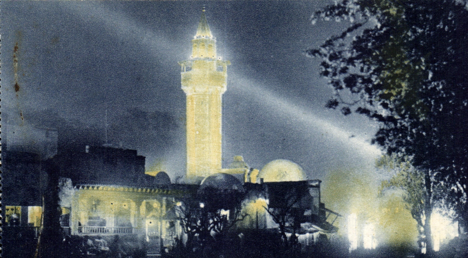 CPA Section Tunisienne Vue de NUIT