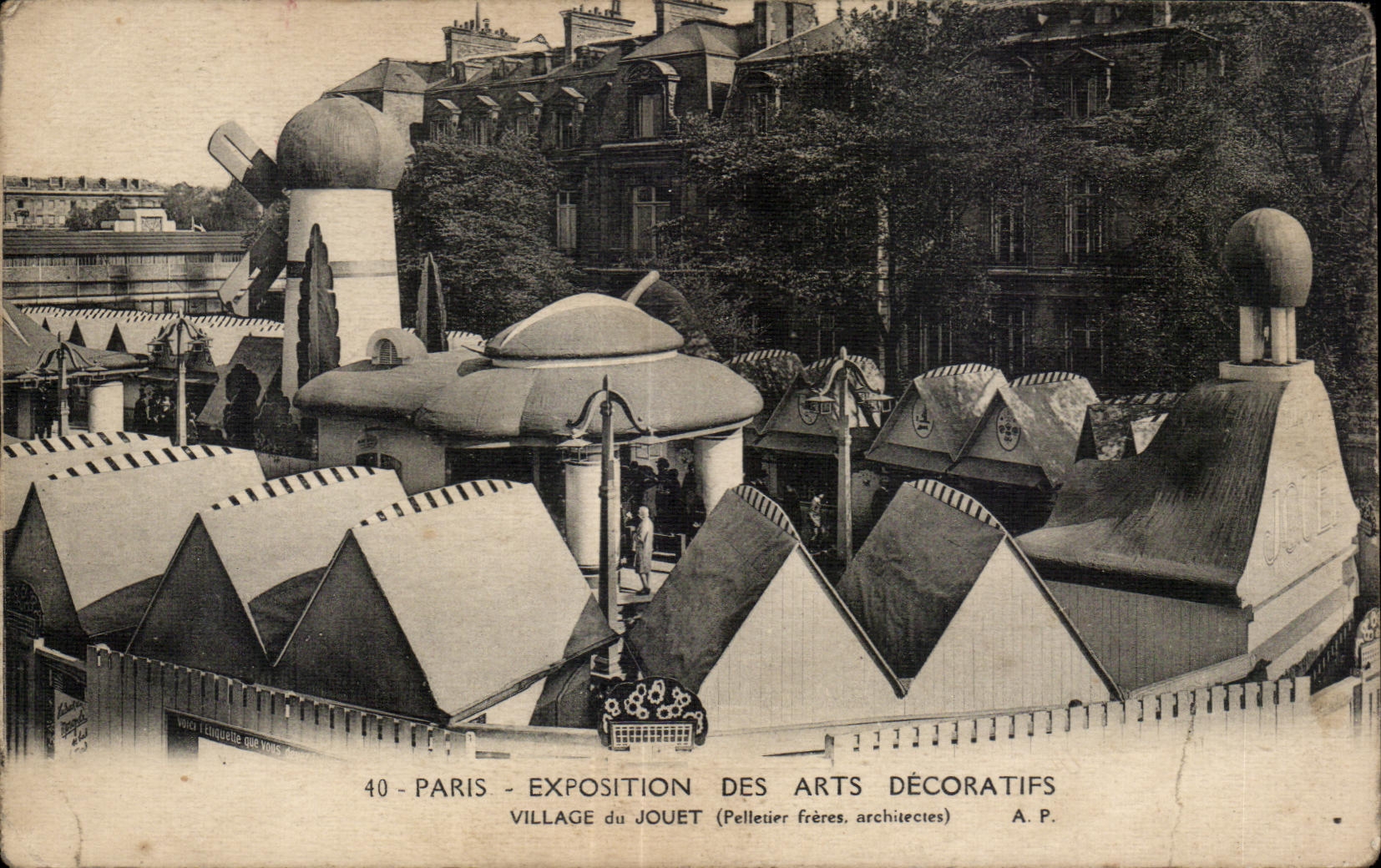 CPA Paris Exposition des arts decoratifs Village du Jouet