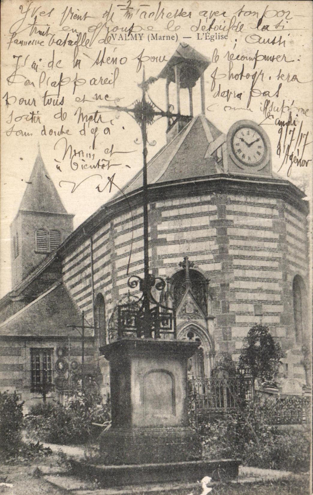 CPA Valmy the Marne Church