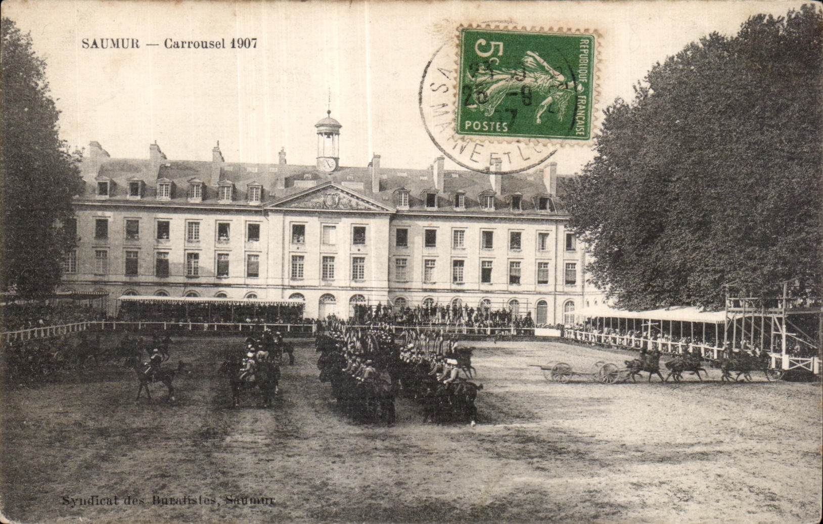 CPA Saumur Carrousel Cheval Horse