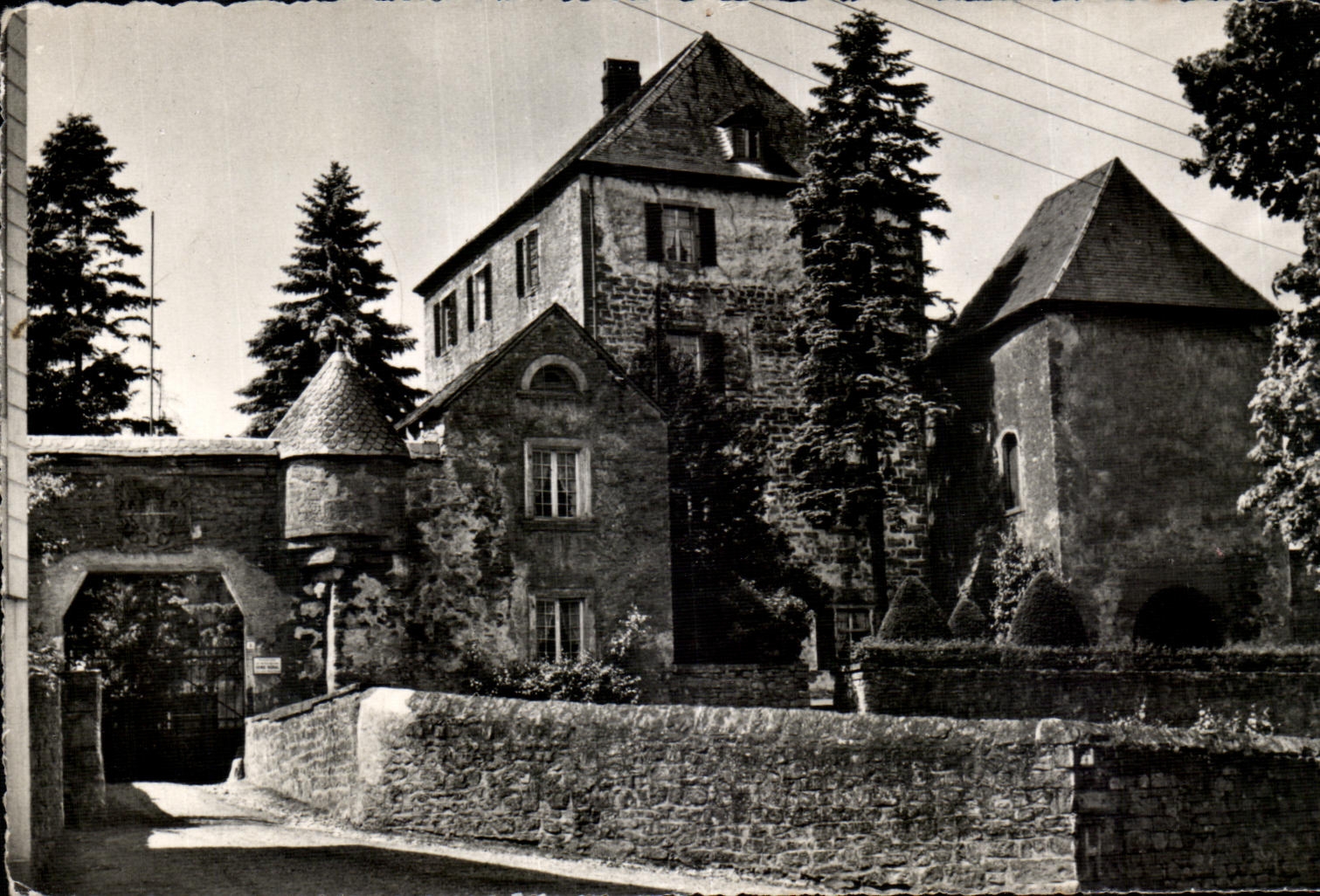 CPA Luxemborg Mersch the castle