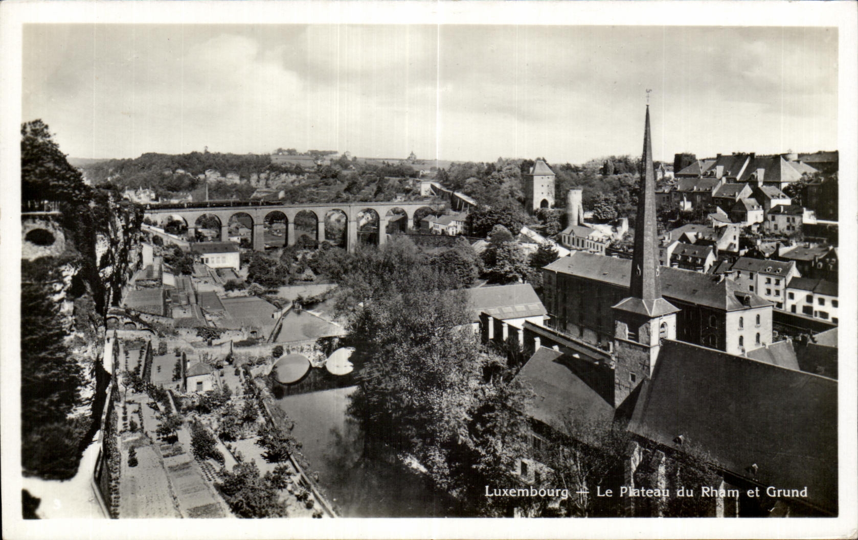 CPA Luxembourg the Plate of Rham and Grund