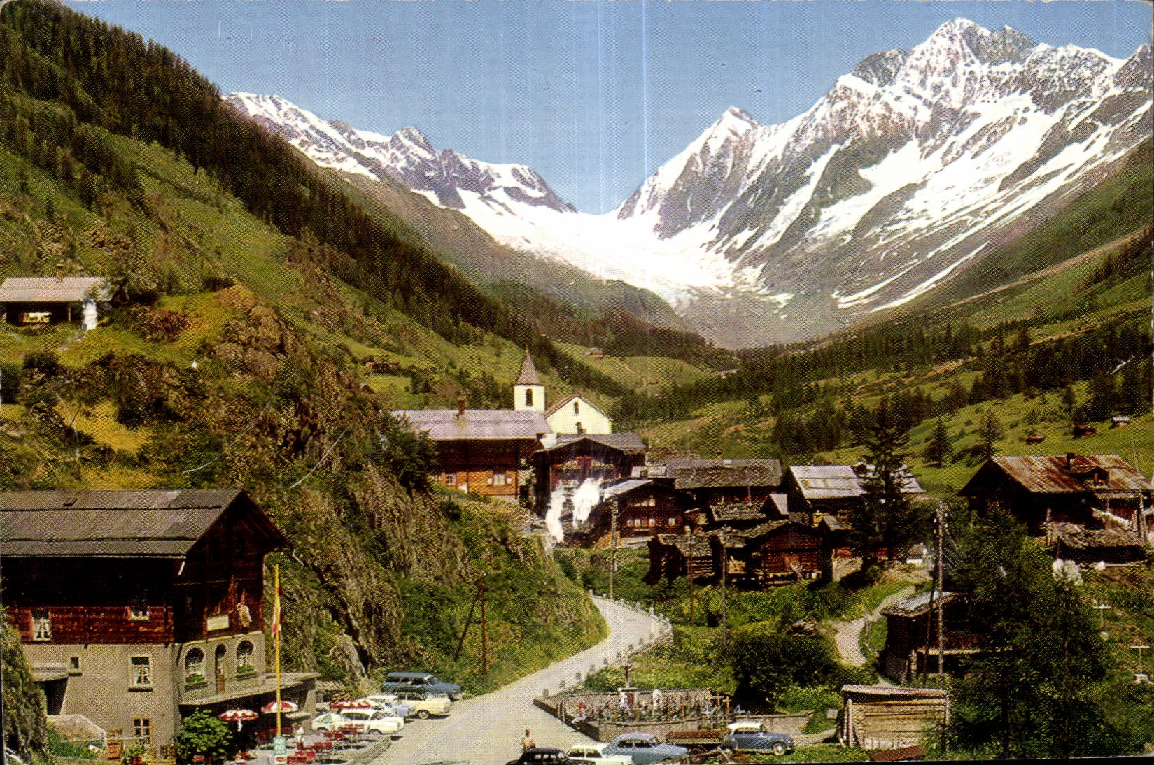 CPSM Suisse Blatten im Lotschental Anengrat Lotschenlucke Sattelhorn